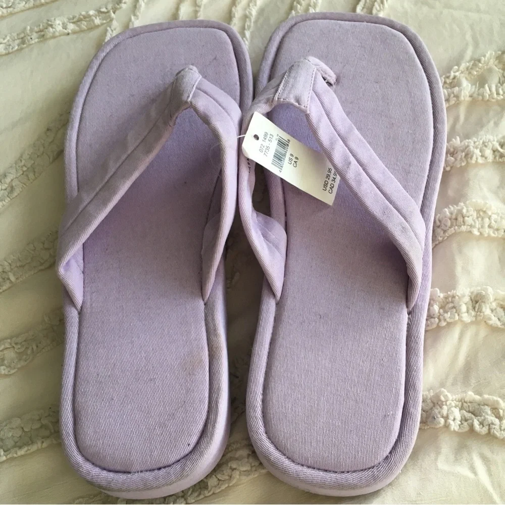 aerie Lilac Platform Flip Flop Sandals